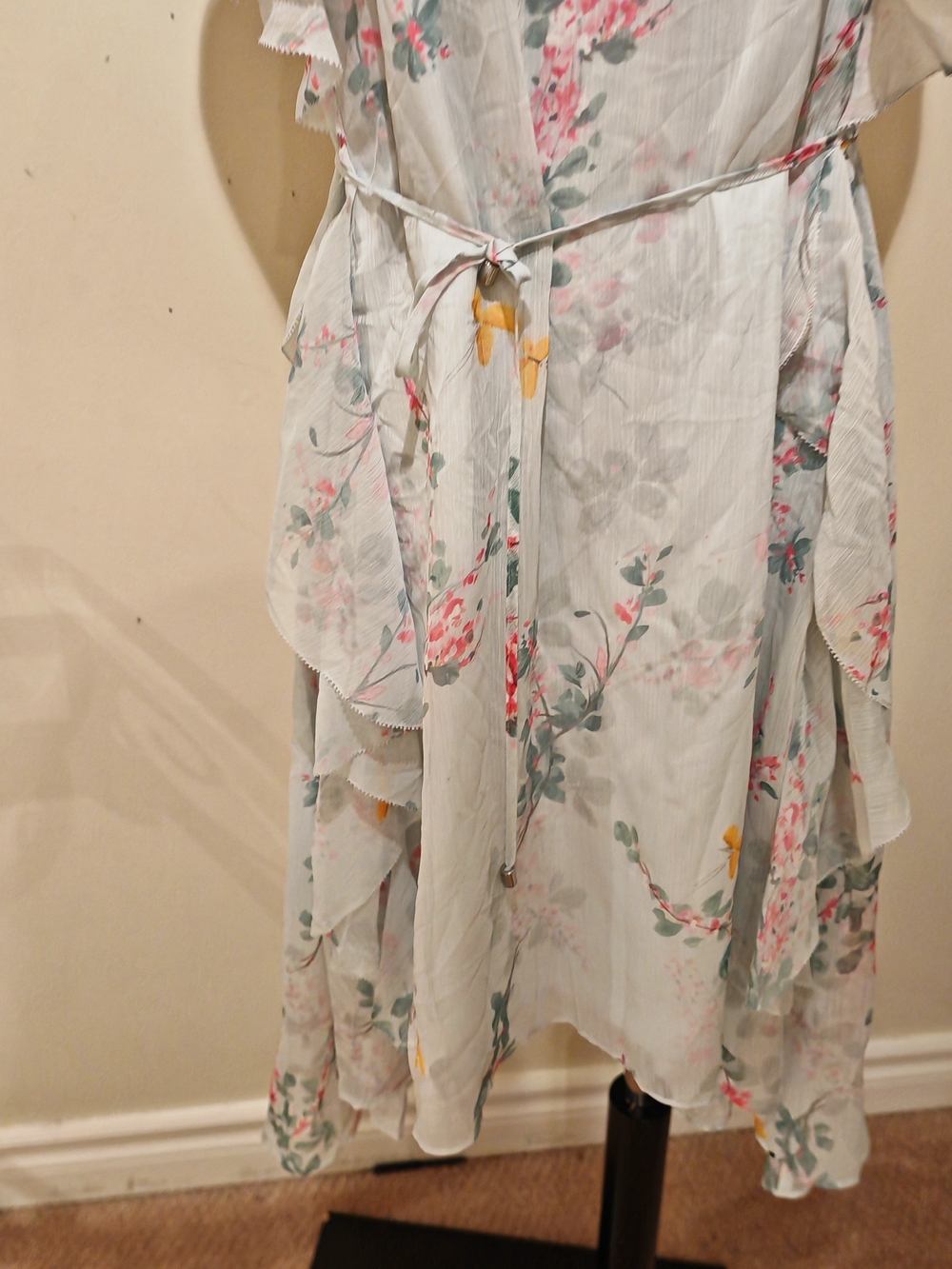 Ted Baker Pariz Sorbet Floral High Low Dress - Picture 9 of 14